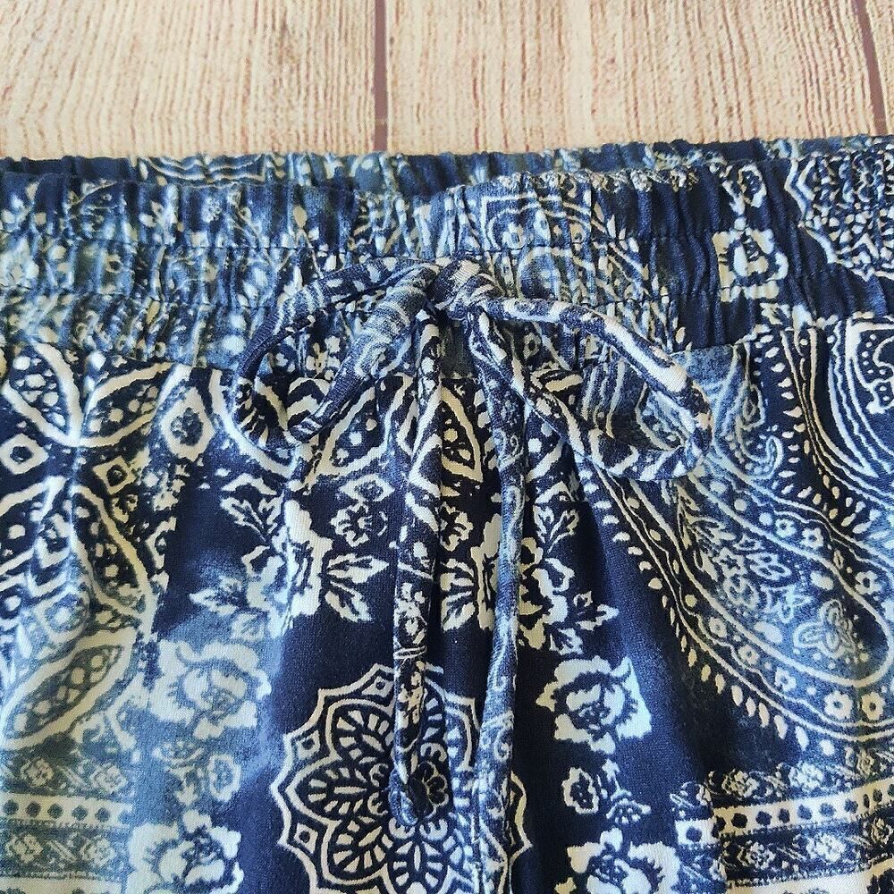 No Boundaries paisley tie dye tiered ruffle skater skirt sz S - Picture 5 of 7